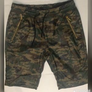 Leather Army Shorts